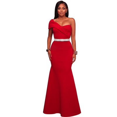Ladies Sexy Party Maxi Red Sexy Dress Gown Evening Dresses My Store