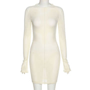See-Through Dresses With Long Sleeves Cover The Hips My Store