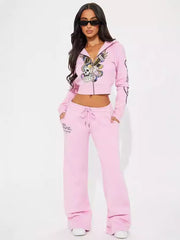 Women's Casual Street Printed 2-piece Set Multicolor Suit My Store