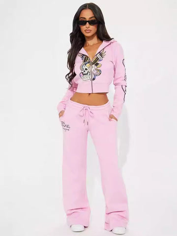 Women's Casual Street Printed 2-piece Set Multicolor Suit My Store