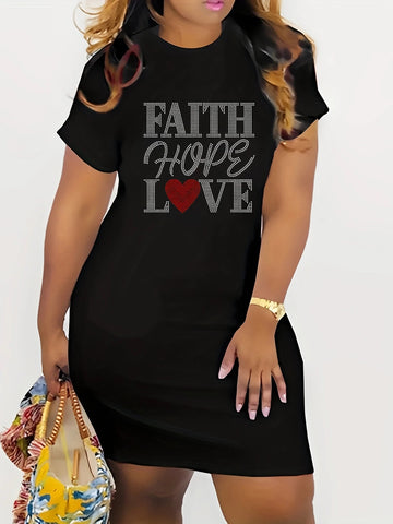 Plus Size Women's T-Shirt Dress. Elite Boutique