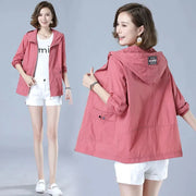 Women's Jacket 2022 New Summer Thin Coat Casual Windbreaker Female Sun Protection Jacket Basic Zipper Coat Tops 5XL Elite Boutique