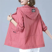 Women's Jacket 2022 New Summer Thin Coat Casual Windbreaker Female Sun Protection Jacket Basic Zipper Coat Tops 5XL Elite Boutique