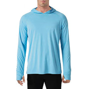 TACVASEN Sun Protection T-Shirts Mens Long Sleeve Hoodie Casual UV-Proof T-Shirts Breathable Lightweight Quick Dry T shirts Male Elite Boutique