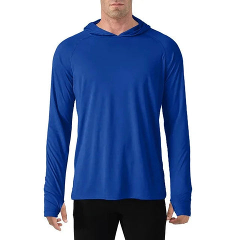 TACVASEN Sun Protection T-Shirts Mens Long Sleeve Hoodie Casual UV-Proof T-Shirts Breathable Lightweight Quick Dry T shirts Male Elite Boutique