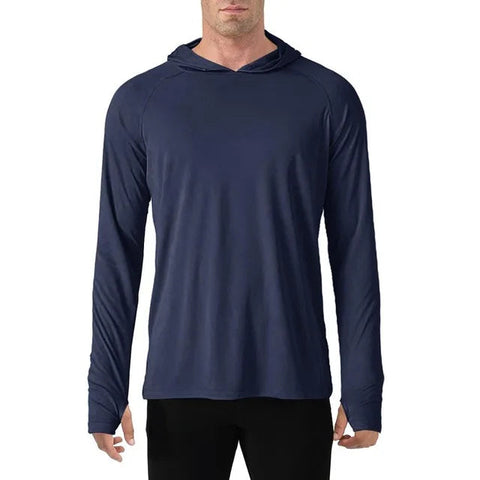 TACVASEN Sun Protection T-Shirts Mens Long Sleeve Hoodie Casual UV-Proof T-Shirts Breathable Lightweight Quick Dry T shirts Male Elite Boutique