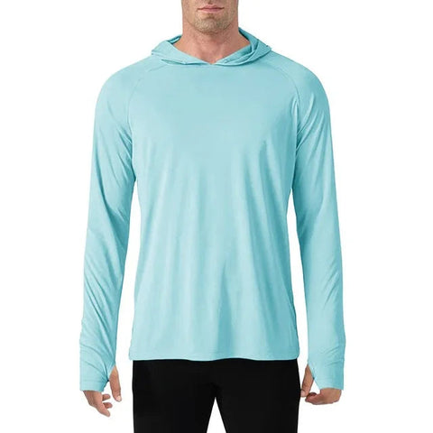 TACVASEN Sun Protection T-Shirts Mens Long Sleeve Hoodie Casual UV-Proof T-Shirts Breathable Lightweight Quick Dry T shirts Male Elite Boutique