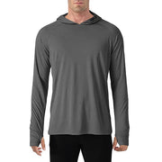 TACVASEN Sun Protection T-Shirts Mens Long Sleeve Hoodie Casual UV-Proof T-Shirts Breathable Lightweight Quick Dry T shirts Male Elite Boutique