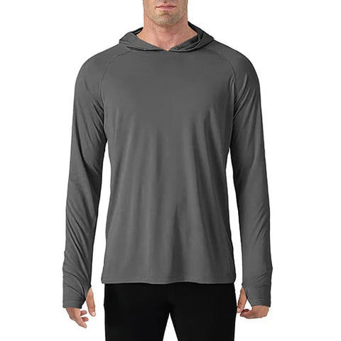 TACVASEN Sun Protection T-Shirts Mens Long Sleeve Hoodie Casual UV-Proof T-Shirts Breathable Lightweight Quick Dry T shirts Male Elite Boutique
