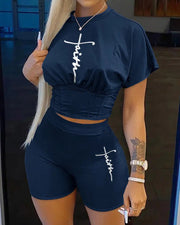 Women’s Shorts & Tee Matching Set My Store
