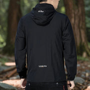 Upf 50 Hoodies Long Sleeve Men Outdoor Lightweight Zip Up Jacket Fishing Hiking Sun Protection Compressed Coat Zipper Pockets Elite Boutique