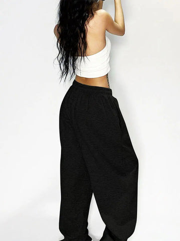 New Women Trousers Fashion Autumn Streetwear Basic Straight Casual Slim Pants Lady Sexy Solid Simple Versatile Knitted Trousers Elite Boutique