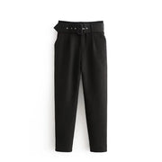 TRAF Women Pants High waist Trousers Office Wear for Women Professional Autumn Cropped Pants Office outfits Women's Formal Pants Elite Boutique