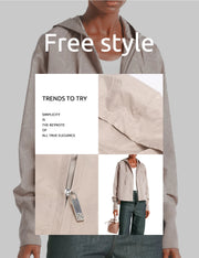Fashion Women Coats Hooded Jackets Casual Long Sleeve Outwear Thin Coats Zipper Windbreaker Women Jacket Tops Elite Boutique