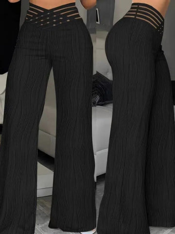 Women's High Waisted Wide Leg Trousers Casual Fashion Draping Pleated Sexy Streetwear Wide-Leg Pants Ladies Baggy Trousers Elite Boutique