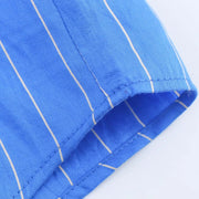TRAFZA Women Striped Trouser Suit Turn-down Collar Long Sleeve Single-breasted Slim Shirt+High Waist Drawstring Loose Long Pants Elite Boutique