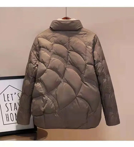 Women Jacket 2025 New Autumn Winter Parkas Female Light Thin Down Cotton Coat Femme Casual Short Warm Basic Outerwear Ladies Top Elite Boutique