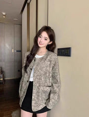 Women's Jackets High Quality Long Sleeve Female Coat Spring Autumn New Products Luxury Sale Cheap Lined Korean Style Casual Elite Boutique