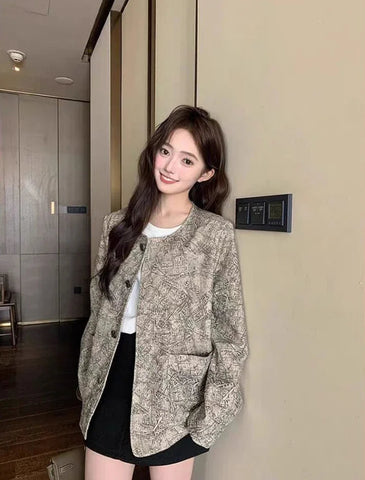 Women's Jackets High Quality Long Sleeve Female Coat Spring Autumn New Products Luxury Sale Cheap Lined Korean Style Casual Elite Boutique