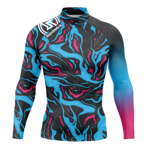 New Summer Men's Rashguard Long Sleeve Surfing Shirts Sunscreen Lycra Fabric Surf Sweatshirt UV Protection RightTrack Swimwear Elite Boutique