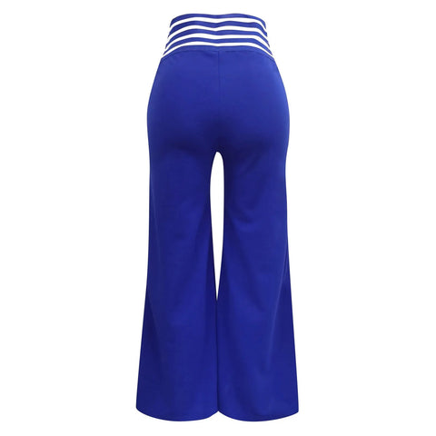 Women Hollow Belt Trousers Fashion Temperament Commuting Flared Trousers Daily Classic Solid Causal High Waist Wide Leg Pants Elite Boutique