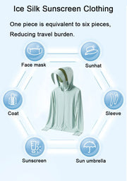 UPF50+ UV Sun Protection Shirts for Women Men Big Brim Breathable Ice Feeling Fabric Thin Ultra-Light Sunscreen Clothing Summer Elite Boutique