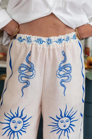 Women's New Fashion Printed Pants Comfortable Loose Trouser Casual Wide Leg Pants Female Elastic Waist Trouser Streetwear Elite Boutique