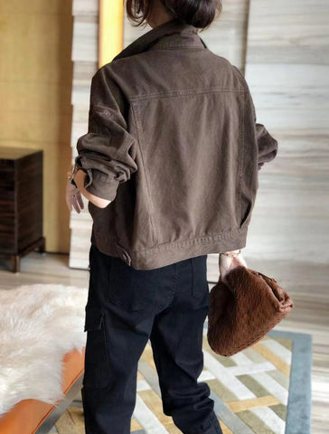 Jackets for Women Spring Autumn 2023 New Women's Fashion Versatile Jean Jacket Short Jacket Work Clothes Denim Top Streetwear Elite Boutique