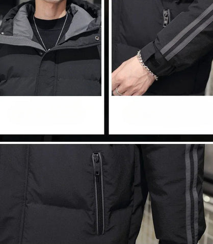 Hoodie Jacket Man Printed Winter Down Coat for Men Cold Casual Fast Delvery Stylish Aesthetic Cheap Sale Joker Deals Work New In Elite Boutique
