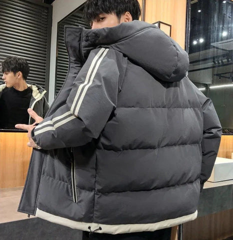 Hoodie Jacket Man Printed Winter Down Coat for Men Cold Casual Fast Delvery Stylish Aesthetic Cheap Sale Joker Deals Work New In Elite Boutique