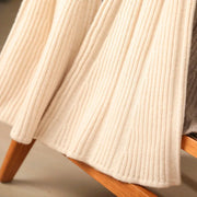 100% merino wool women's knitted trousers, popular, fashionable, warm, bell-bottomed trousers, new autumn and winter 2024 Elite Boutique