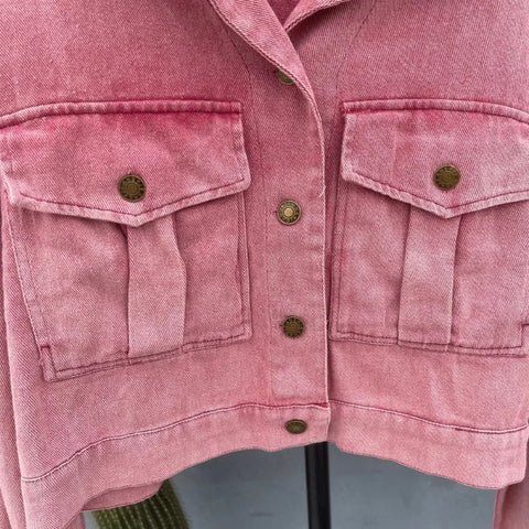 Vintage Jackets for Women Clothes Street Fashion Hip Hop Washing Aging Coat Women Jacket Loose Casual Denim Jacket Women Tops Elite Boutique