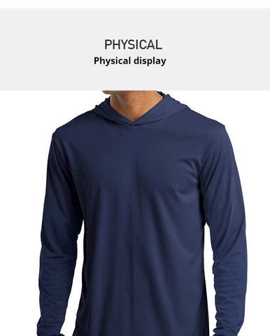 UPF 50+ Sun Protection T-Shirts Mens Long Sleeve Hoodie Casual Quick Dry T shirts Outdoor Hike Sports Run Pullover Tops Elite Boutique