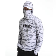 Huk Custom Men's UPF 50+ Sun Protection Hoodie Shirts Long Sleeve Lightweight SPF Outdoor UV Hiking Fishing Shirts Elite Boutique