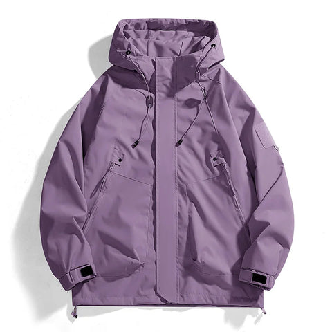 Streetwear Jackets for Women Autumn Waterproof Hooded Jacket Outdoor Casual Outerwear Unisex Tactical Coat Windproof Windbreaker Elite Boutique