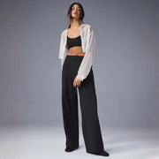 Women Comfortable Fashion Wide Leg Pants Street Trousers Yoga Fitness Street Slacks Suit Pants High-Waisted Straight Trouser Elite Boutique