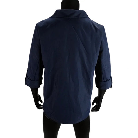 Women's Jacket Spring Summer New Arrivals Roll-up Cuffs Outerwears Lined Open Stitch Thin Jackets for Streetwear Womans Clothing Elite Boutique