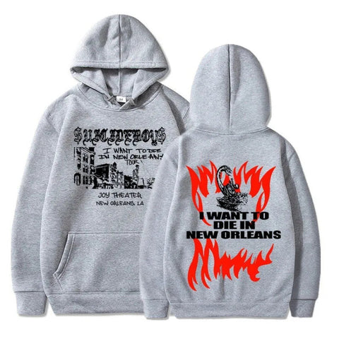 $uicideboy $hooded suicide boy, I want to die in New Orleans, super fashionable hoodie Elite Boutique