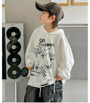 Hoodie Kids Boys 2024 Autumn Teenager Clothes Kids Casual Cotton Hooded Sweatshirt Tops Costume 5 6 7 8 9 10 11 12 13 14 Years Elite Boutique