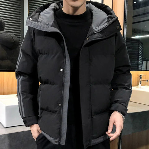 Hoodie Jacket Man Printed Winter Down Coat for Men Cold Casual Fast Delvery Stylish Aesthetic Cheap Sale Joker Deals Work New In Elite Boutique