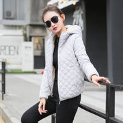 Women's Hooded Jacket Casual Basic Warm Velvet Lamb Parka Coat Autumn Winter New Solid Light Soft  Outerwear fashion style Elite Boutique