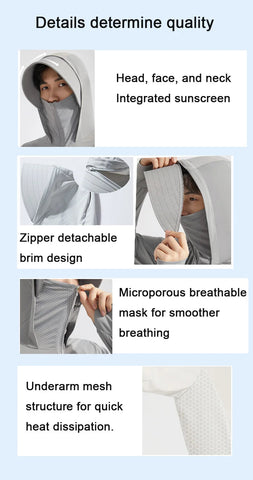 UPF50+ UV Sun Protection Shirts for Women Men Big Brim Breathable Ice Feeling Fabric Thin Ultra-Light Sunscreen Clothing Summer Elite Boutique