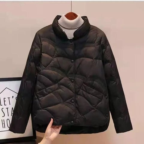 Women Jacket 2025 New Autumn Winter Parkas Female Light Thin Down Cotton Coat Femme Casual Short Warm Basic Outerwear Ladies Top Elite Boutique