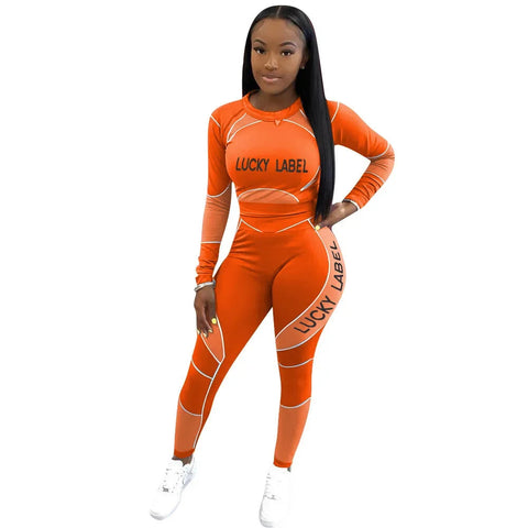Casual Women's Long Sleeve Hoodie Set Printed Fashion Autumn Sportswear Two Pieces Outfit Comfortable Streetwear Style Elite Boutique