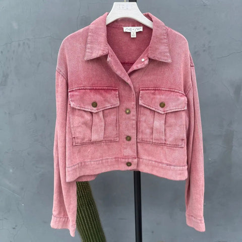 Vintage Jackets for Women Clothes Street Fashion Hip Hop Washing Aging Coat Women Jacket Loose Casual Denim Jacket Women Tops Elite Boutique