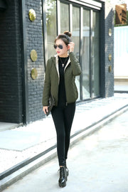 Women's Hooded Jacket Casual Basic Warm Velvet Lamb Parka Coat Autumn Winter New Solid Light Soft  Outerwear fashion style Elite Boutique