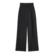 TRAF Women's Formal Pants Office Wear Women Striped Grey Black Pants Woman High Waist Baggy Suit Pants Casual Wide Leg Trousers Elite Boutique
