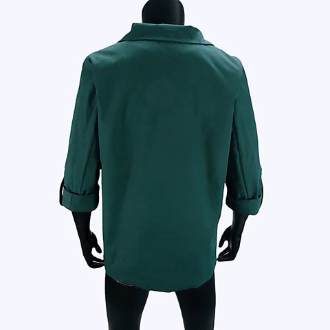 Women's Jacket Spring Summer New Arrivals Roll-up Cuffs Outerwears Lined Open Stitch Thin Jackets for Streetwear Womans Clothing Elite Boutique