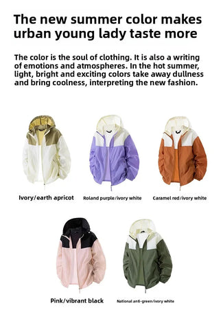 2025 UPF50+ Sun Jacket Men/Women - Lightweight UV Hoodie, Quick-Dry Outdoor Windbreaker, Fishing Running Coat Elite Boutique