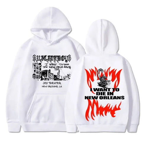$uicideboy $hooded suicide boy, I want to die in New Orleans, super fashionable hoodie Elite Boutique